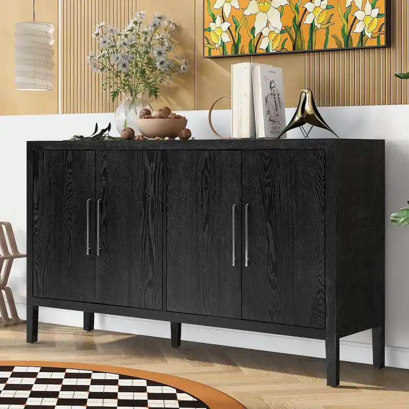 Storage Cabinet Sideboard Wooden Cabinet with Shelves for Living room