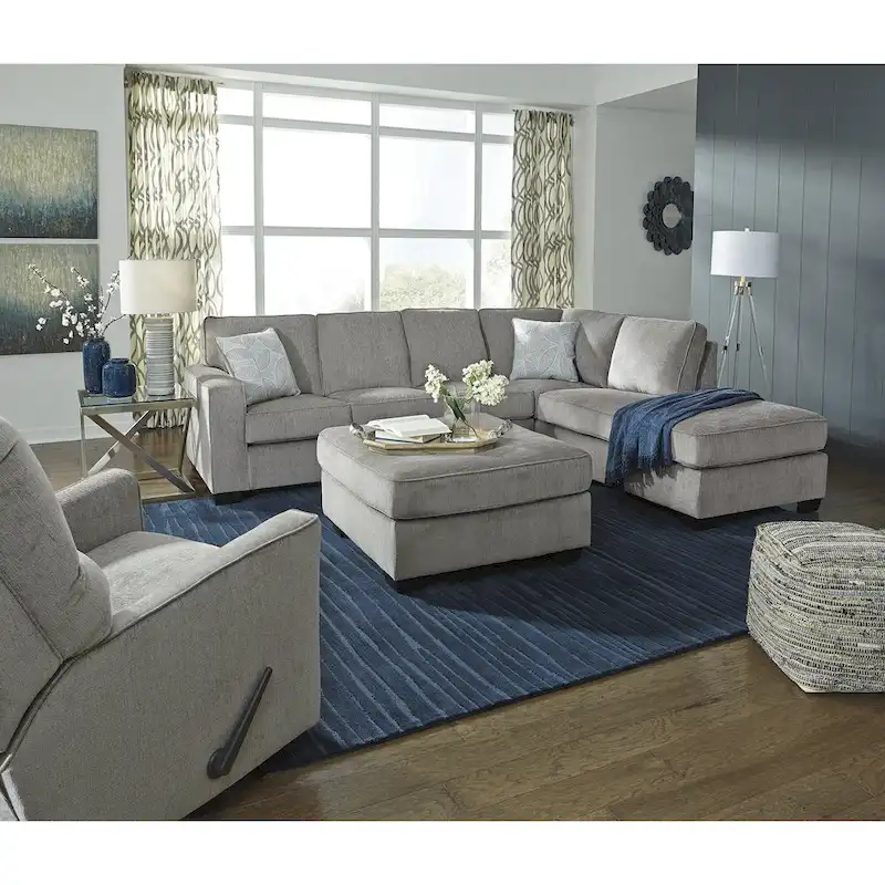 2-Piece Sleeper Sectional Sofa with Chaise | Pull-Out Bed | Upholstered | Living Room