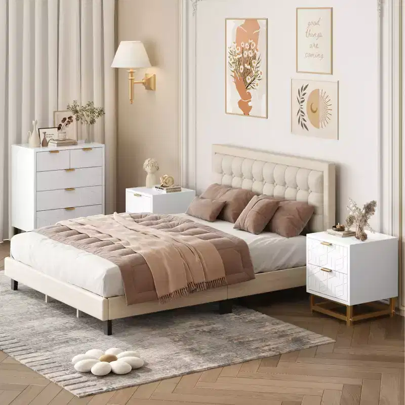 Large Dresser for Hallway,Chest of Drawers with Metal Base,5 Drawer Dresser for Bedroom, Modern Dresser Chest Cabinet Organizer