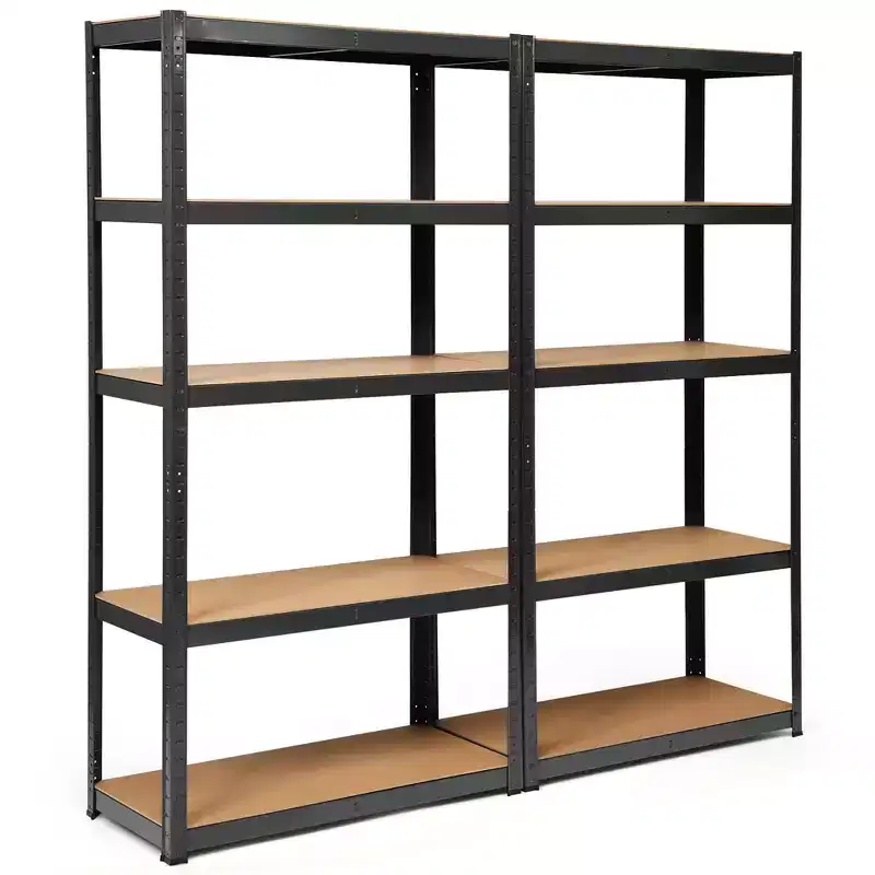 Costway 2PCS 72'' Heavy Duty Storage Shelf Steel Metal Garage Rack 5 Level Adjustable