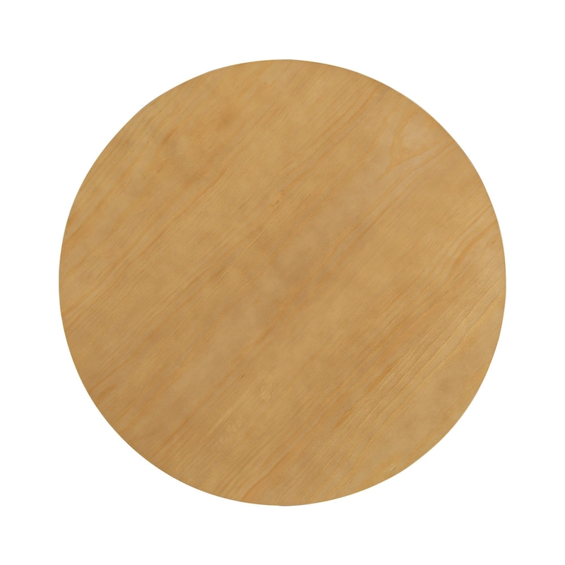 Sakin Modern 5-Piece Round Dining Table Set with Pedestal Base and Upholstered Chairs by GDFStudio