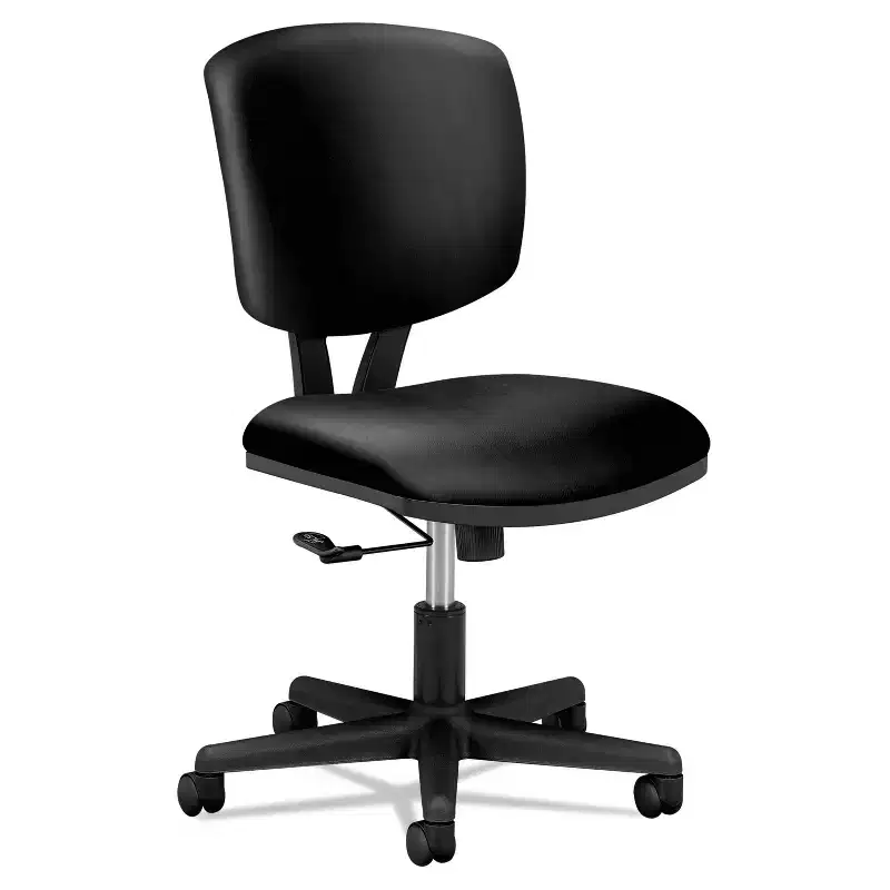 Leather Task Chair, Supports Up to 250 lb, 18
