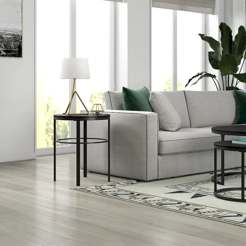 20 Wide Round Side Table with MDF Top