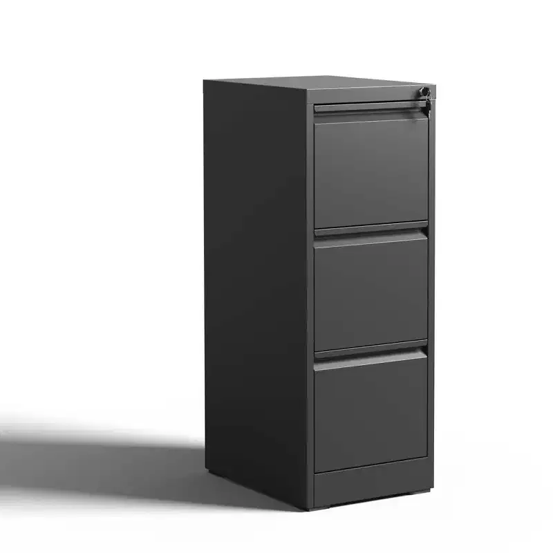 VIYET 52H 3-Drawer Metal Vertical File Cabinet with Lock,Steel Filing Cabinet for Home Office,Fits A4/Legal/Letter