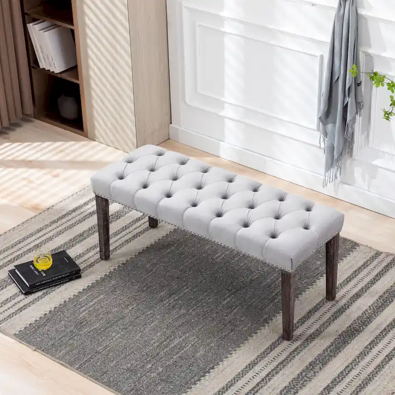 Velvet Dining Bench Bedroom Bench