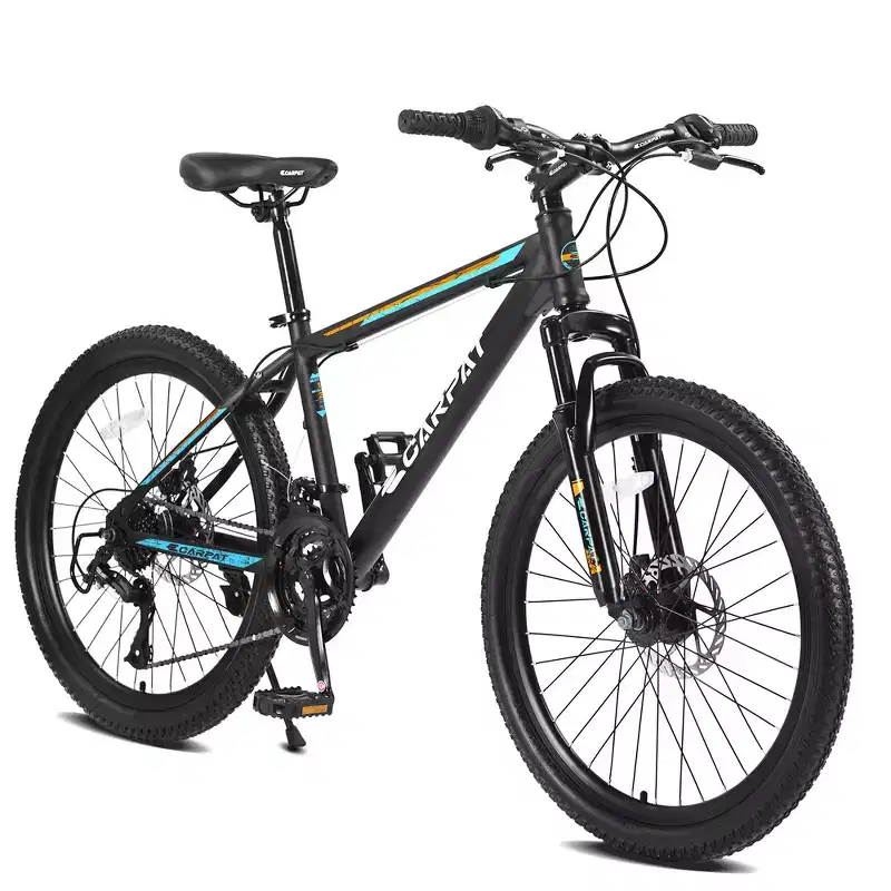 Zeus & Ruta 26 Mountain Bike with 21-Speed Gears, Dual Suspension, High-Carbon Steel Frame Bicycle for Adults & Teens