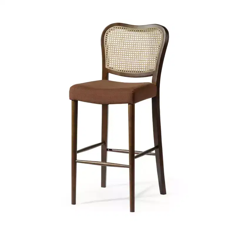 Maven Lane Vera Bar Stool with Fabric Upholstery, 31 Seat Height