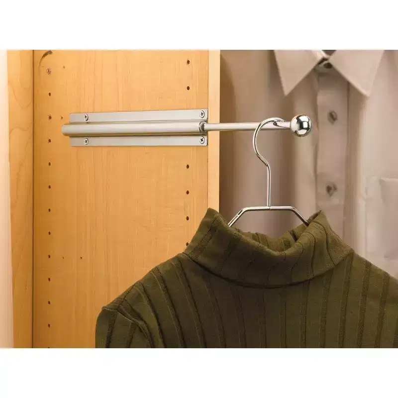 12-Inch Extendable Metal Closet Valet Clothes Rod