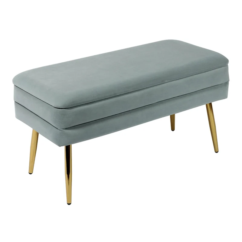 Sea Blue Storage Bench