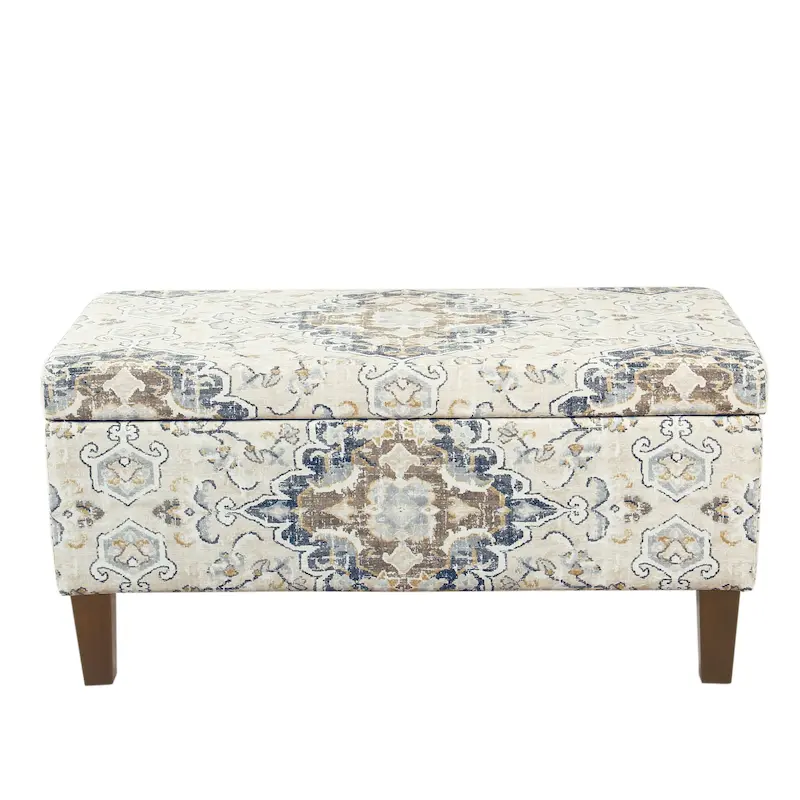 Fabric Upholstered Storage Bench 36