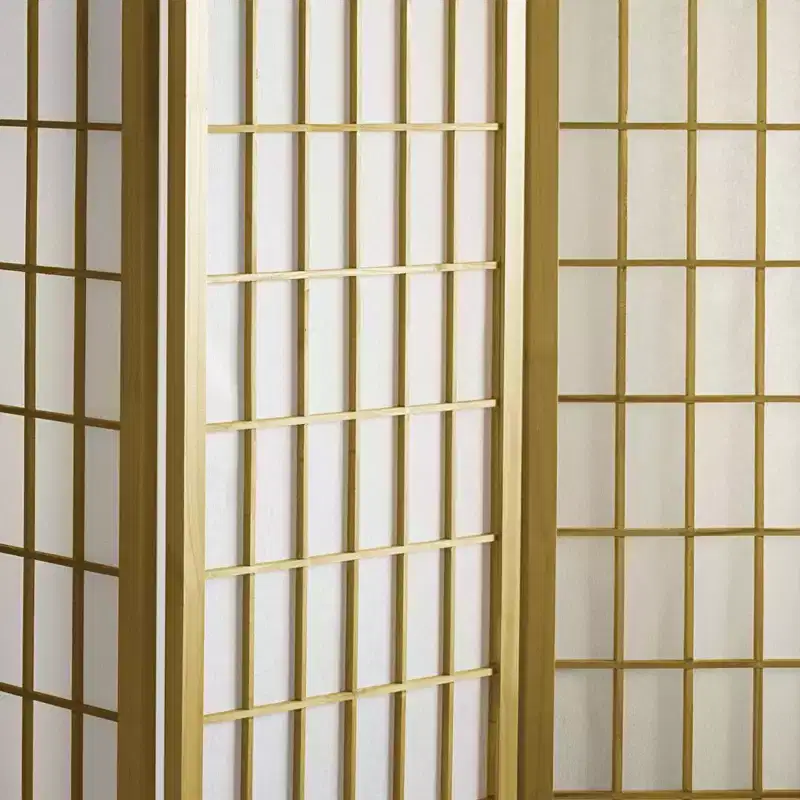 Oriental Furniture 6' Tall 5 Panel Window Pane Special Edition