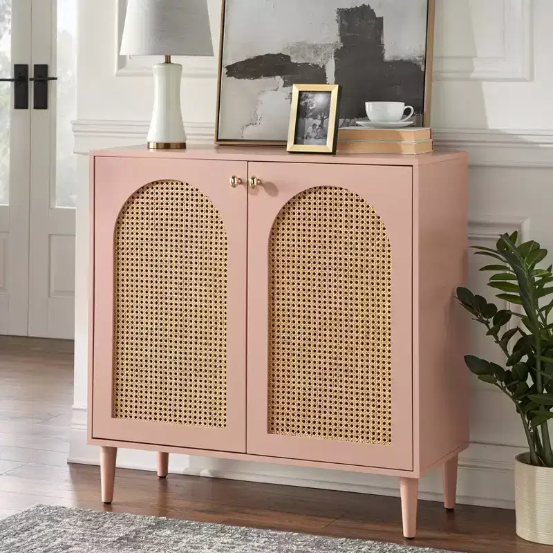 Lifestorey Montello Mid Century Modern Cane Door