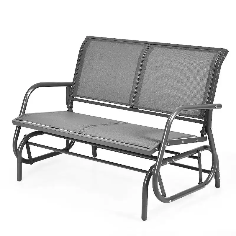 Costway Patio Swing Glider Bench Loveseat Rocking Chair Backyard Poolside