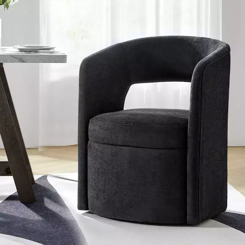 Dining Chair With Hollowed-out Backrest