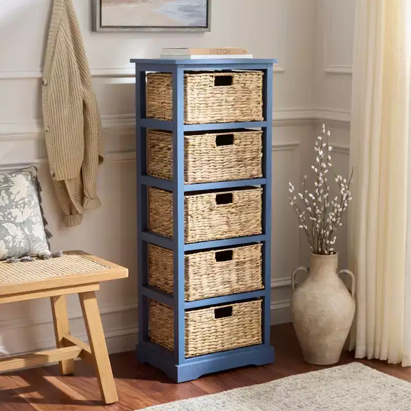 Vedette 5 Basket Storage Tower - AMH5739 - Safavieh Couture