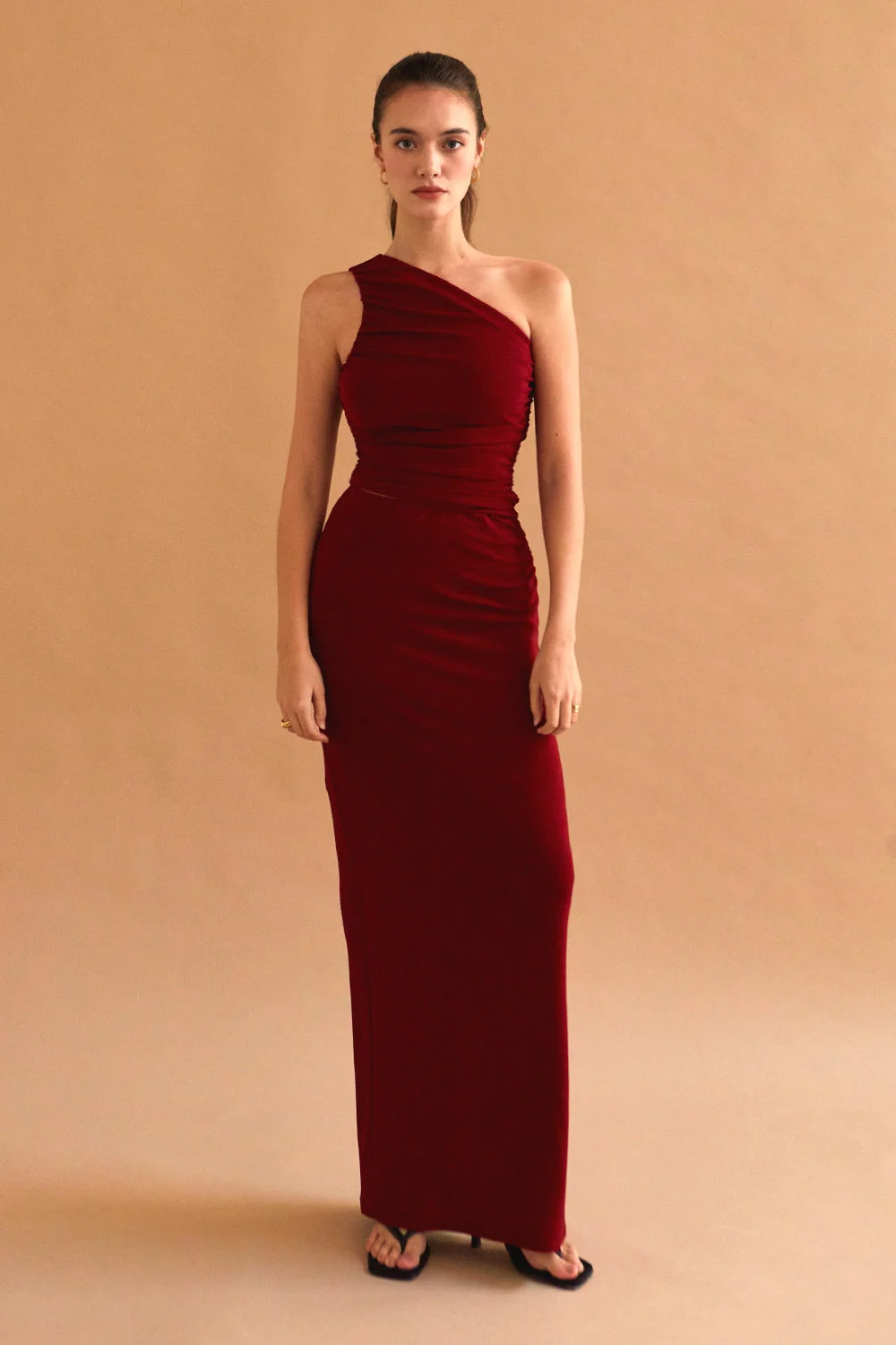 One Shoulder Knit Top & Skirt Set