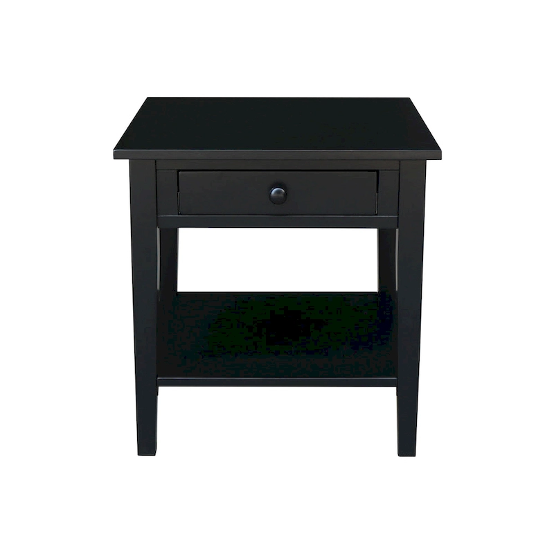 Spencer Square Solid Parawood End Table - 24 in. W x 24 in. D x 25 in. H