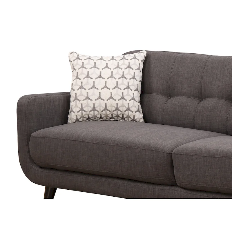 Carson Carrington Stykkisholmur Mid-century Modern Charcoal Sofa