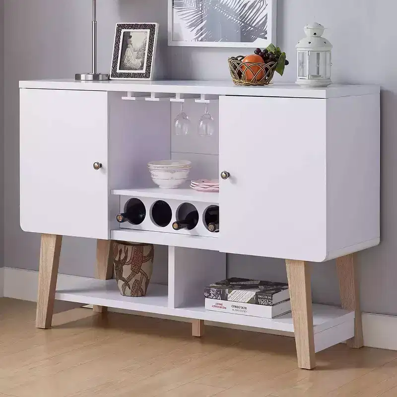 Sfax 4 Bottle Buffet Server White - miBasics