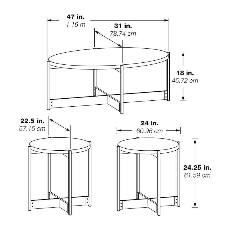 3-piece Occasional Table Set