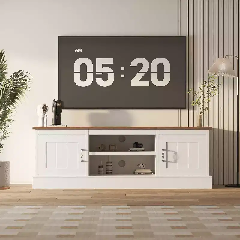 Media Console: Where Modern Entertainment Meets Rustic Warmth