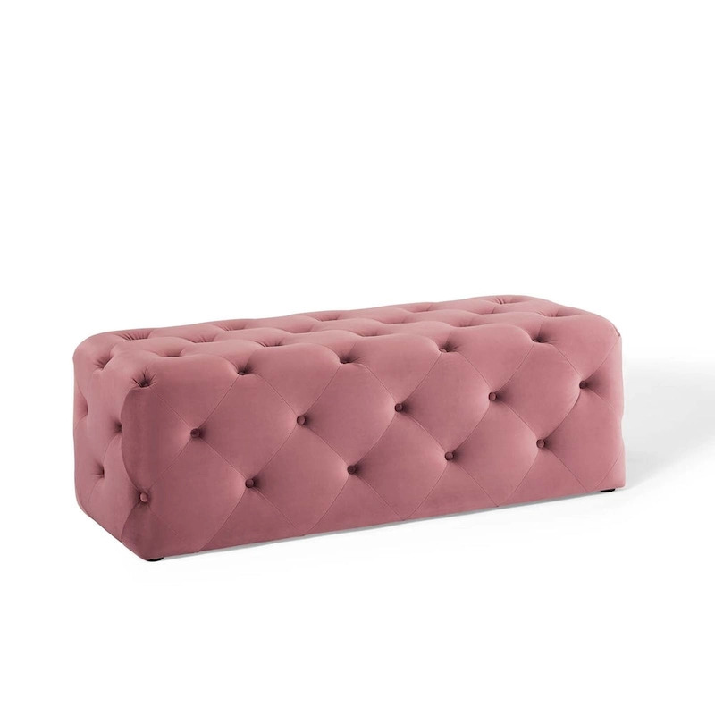 Carson Carrington Ullervad 48-inch Button Tufted Entryway Velvet Bench