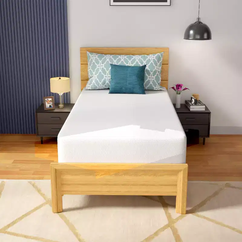 FDW 12 inch Gel Memory Foam Mattress CertiPUR-US Certified for Cooler Sleep Supportive & Pressure Relief,White