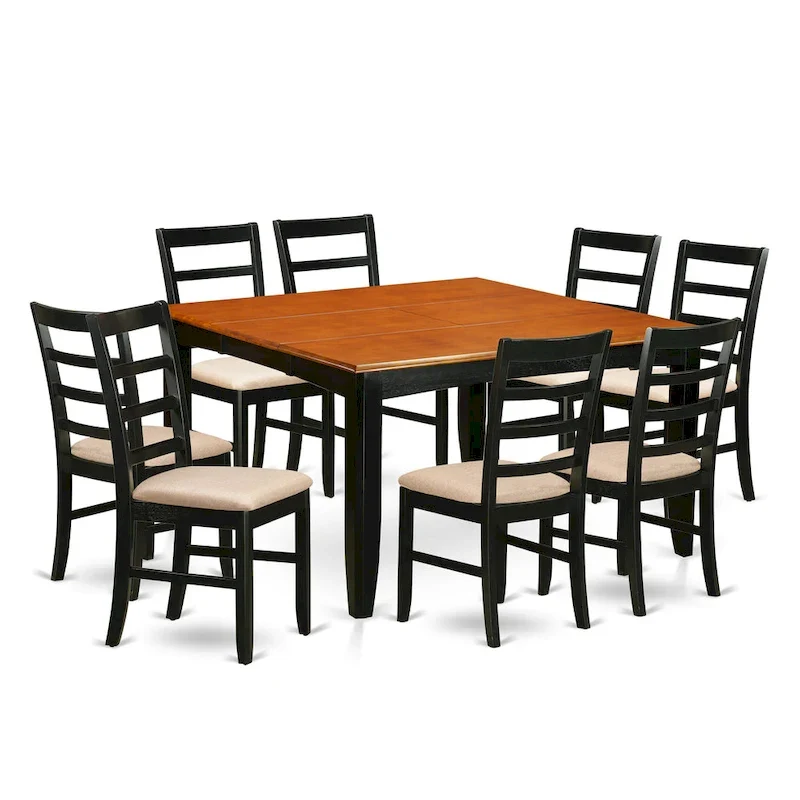 Dining Table with Butterfly Leaf and Dining Chairs
