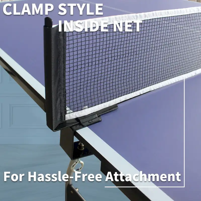 8FT Foldable Tennis Table Ping Pong Table Set, 2 Paddles & 3 Balls