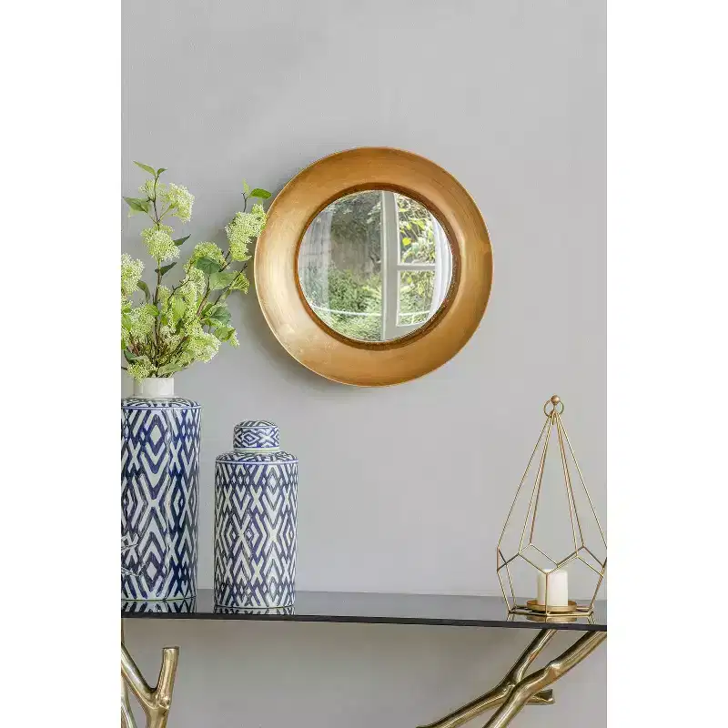 18.7 Inch Round Wall Mirror with LED Lighting