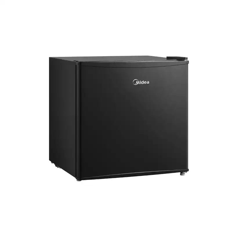 Midea 1.7 cu ft Mini Refrigerator Black, Energy Star Certified Dorm Fridge, Freezerless, Reversible Door, 1 Shelf