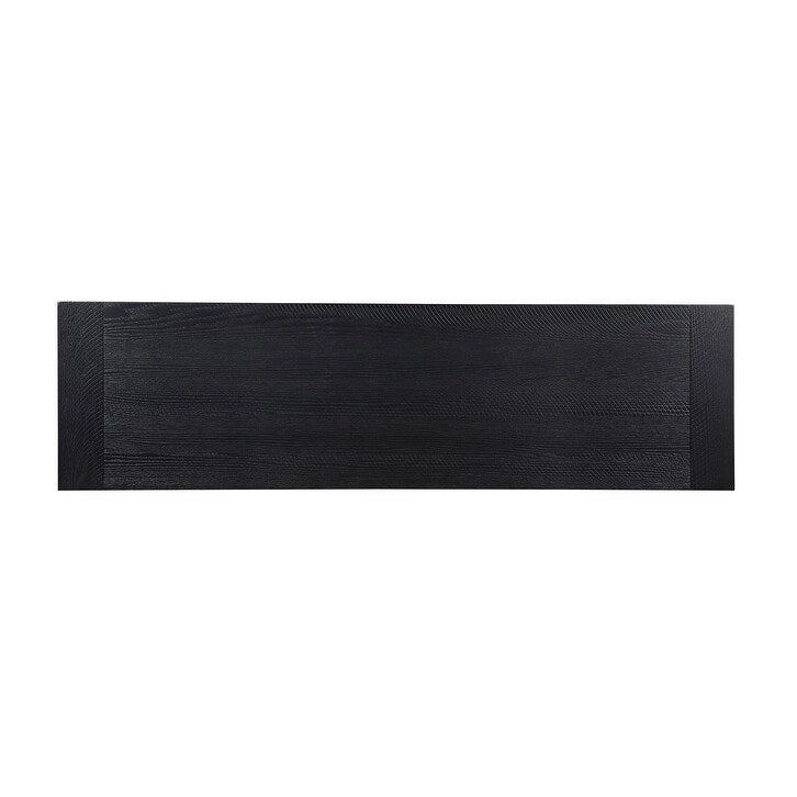 Yesler Black Trestle Dining Bench