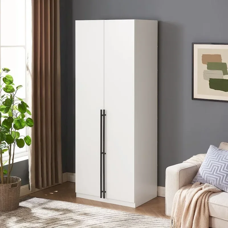 Manhattan Comfort Lee Modern 1.0 Freestanding Wardrobe Closet Armoire