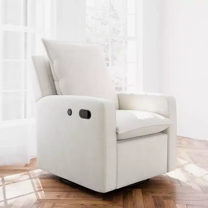 Storkcraft Timeless Recliner Glider with USB Charging Port