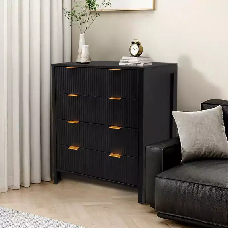 4 Drawer Waveform Fluted Panel Dresser