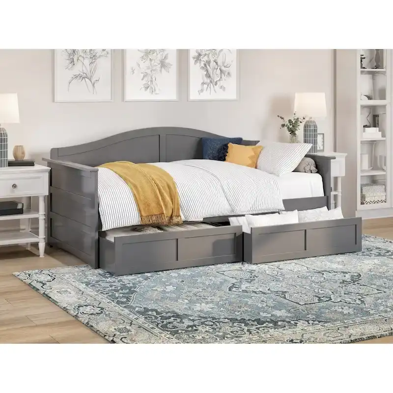 End Table with Open Shelves, Industrial Style, Living Room Side Table with Storage
