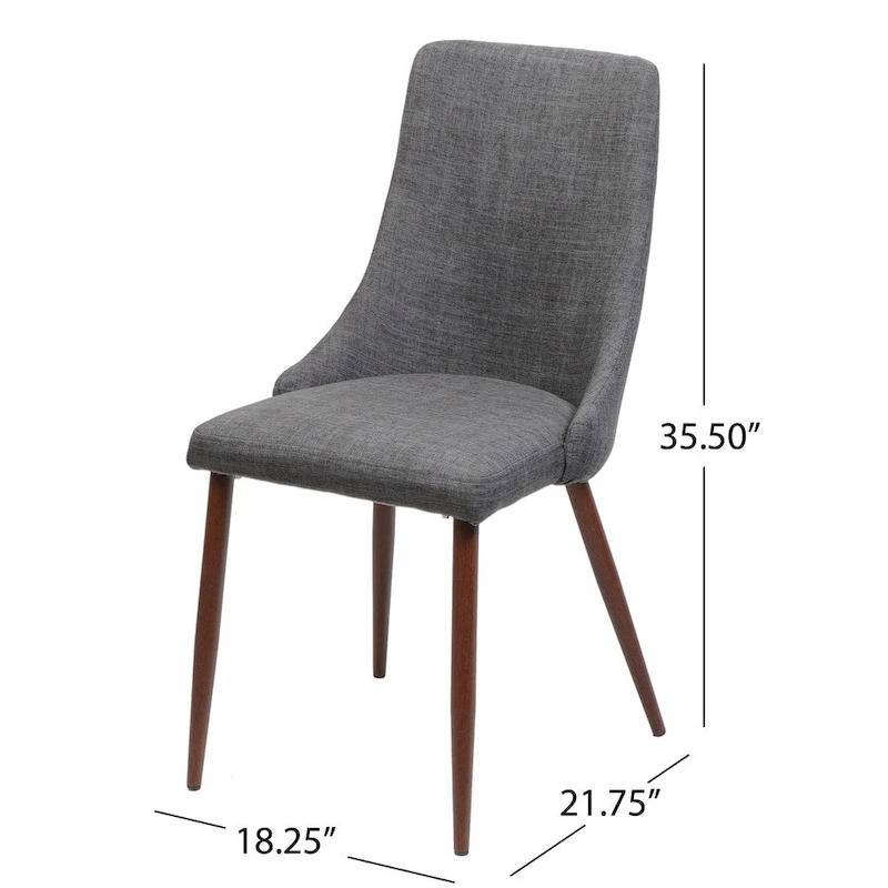 Sabina Mid Century Fabric Dining Chair (Set of 2) by Christopher Knight Home