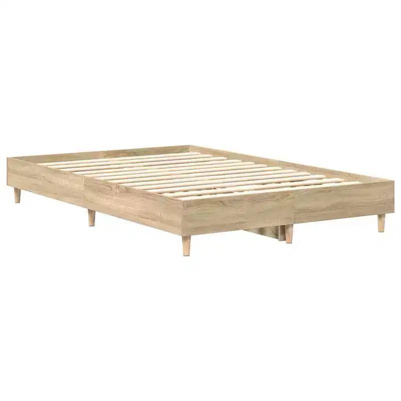 vidaXL Bed Frame 2 pcs 59.84 x 79.92 in Engineered Wood