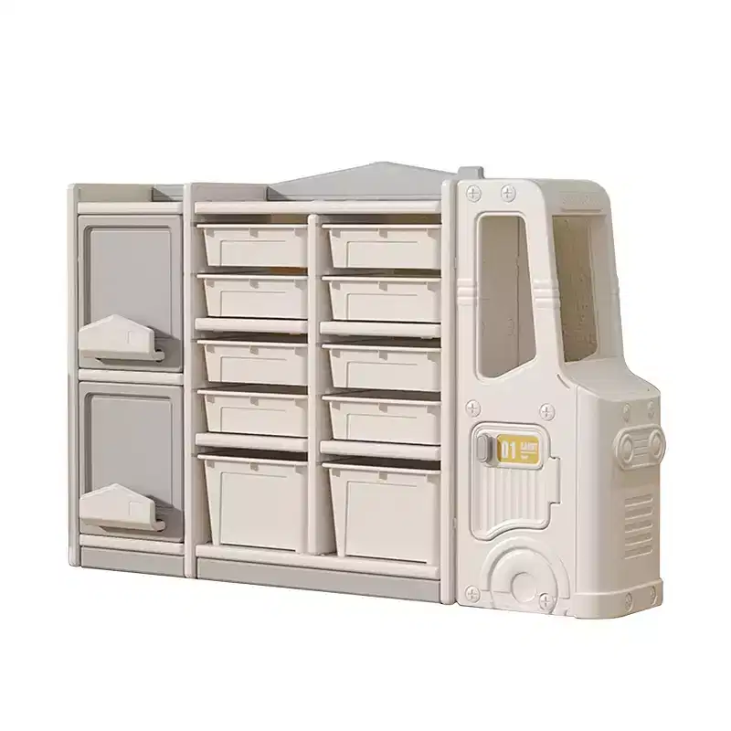 Kids Toy Storage Cabinet, Eco-Friendly HDPE, Multifunctional