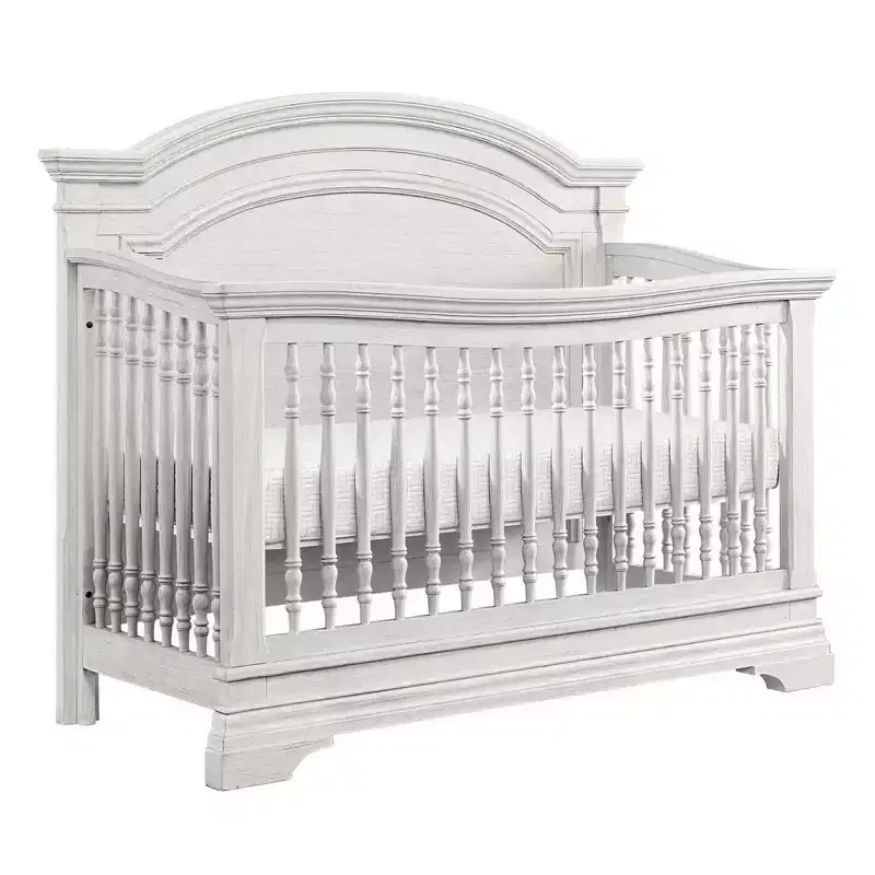 Westwood Baby | Olivia Arch Top Convertible Crib - Brushed White
