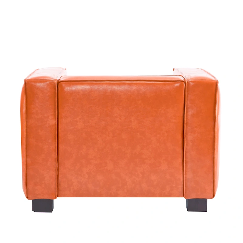 Goyette Faux Leather Club Chair by Christopher Knight Home
