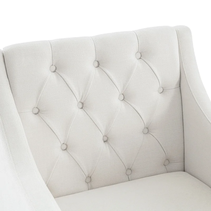 Living Room Chairs, Accent Armchair with lumbar pillow, Elegant Bedroom Reading Chair, Mid-Century Upholstered Sofa Chair