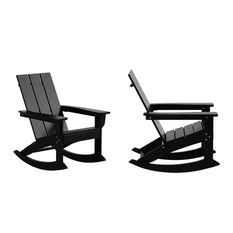 WestinTrends Modern Adirondack Outdoor Rocking Chair (Set of 2)