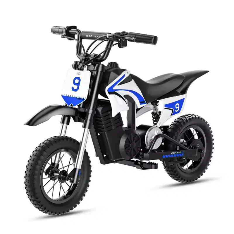 ECOLEAP K1 Kids Electric Dirt Bike 36V  16MPH Fast, 14-Mile Range, 700W Peak Motor, 3-Speed Modes, 12 Off-Road Tires, UL,Ages 3-10