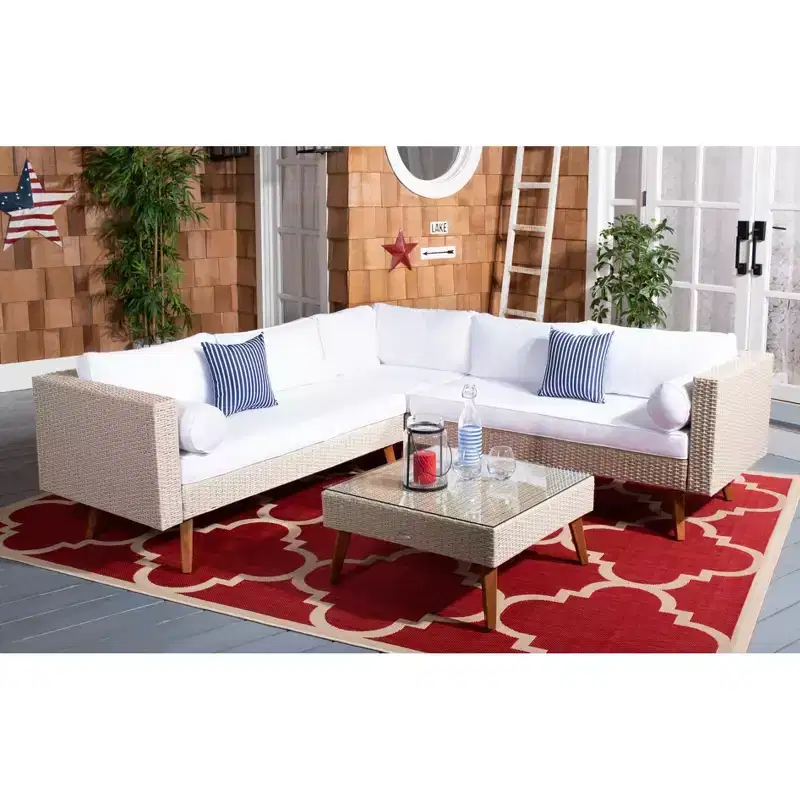 Analon Sectional Seating Set - Indoor/Outdoor - PAT7716 - Safavieh