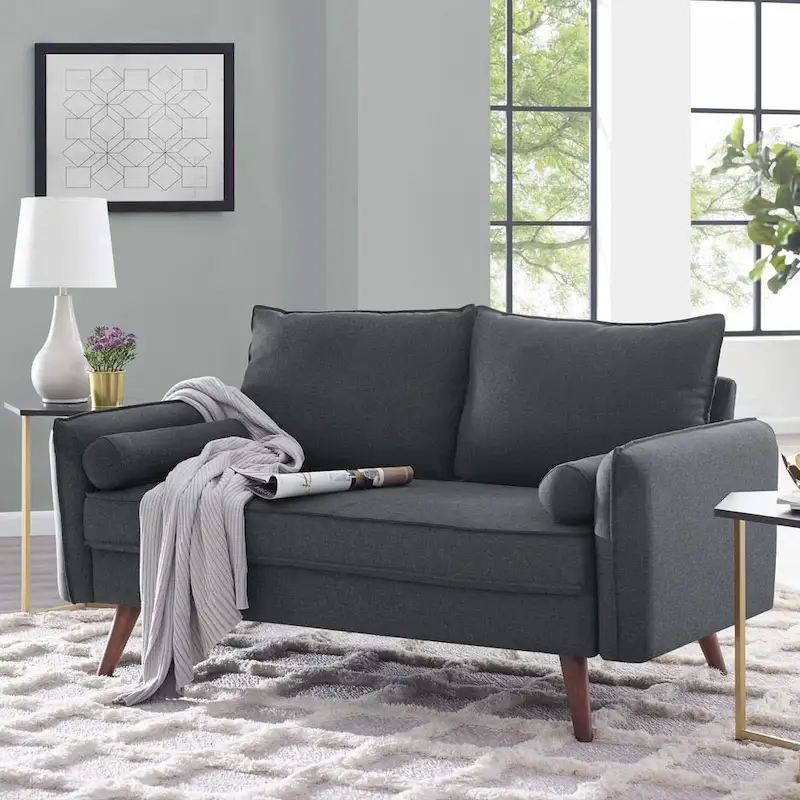 Carson Carrington Hedeby Upholstered Fabric Loveseat