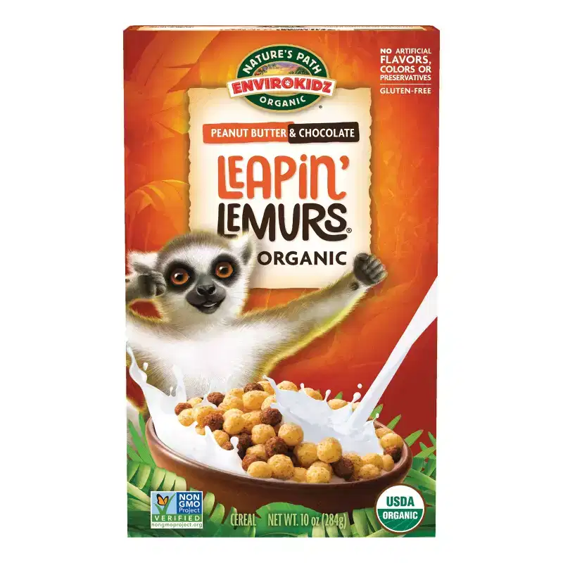 Nature's Path Envirokidz Organic Leapin' Lemurs Cold Cereal- 12ct / 10oz