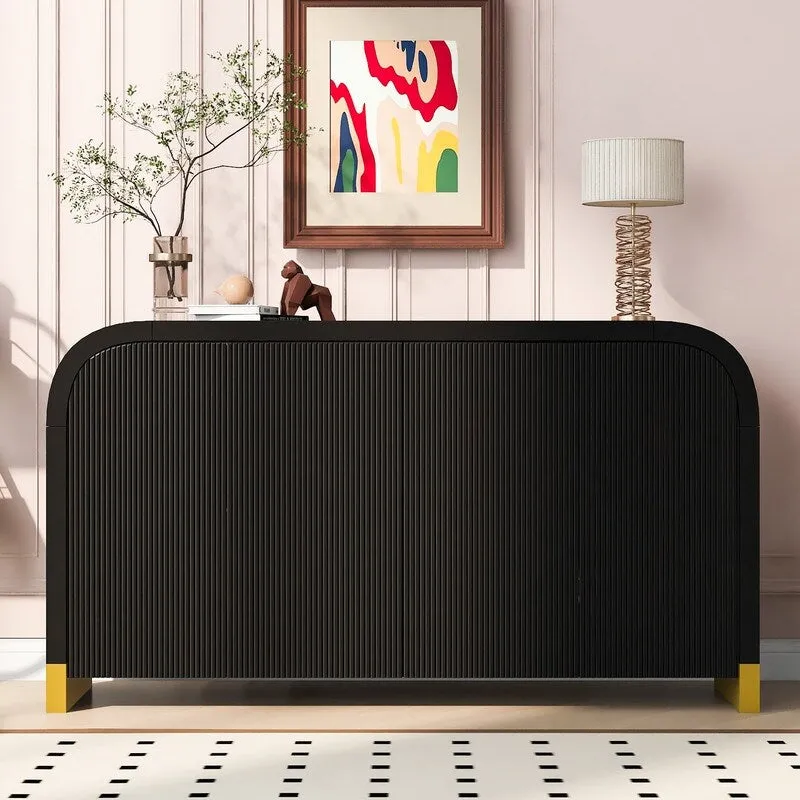 59.8W 4-door Cabinet with Adjustable Shelves - N/A