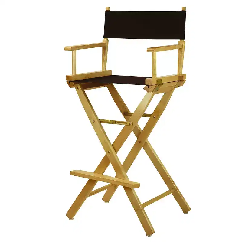 Bar-Height Director's Chair - Natural Frame