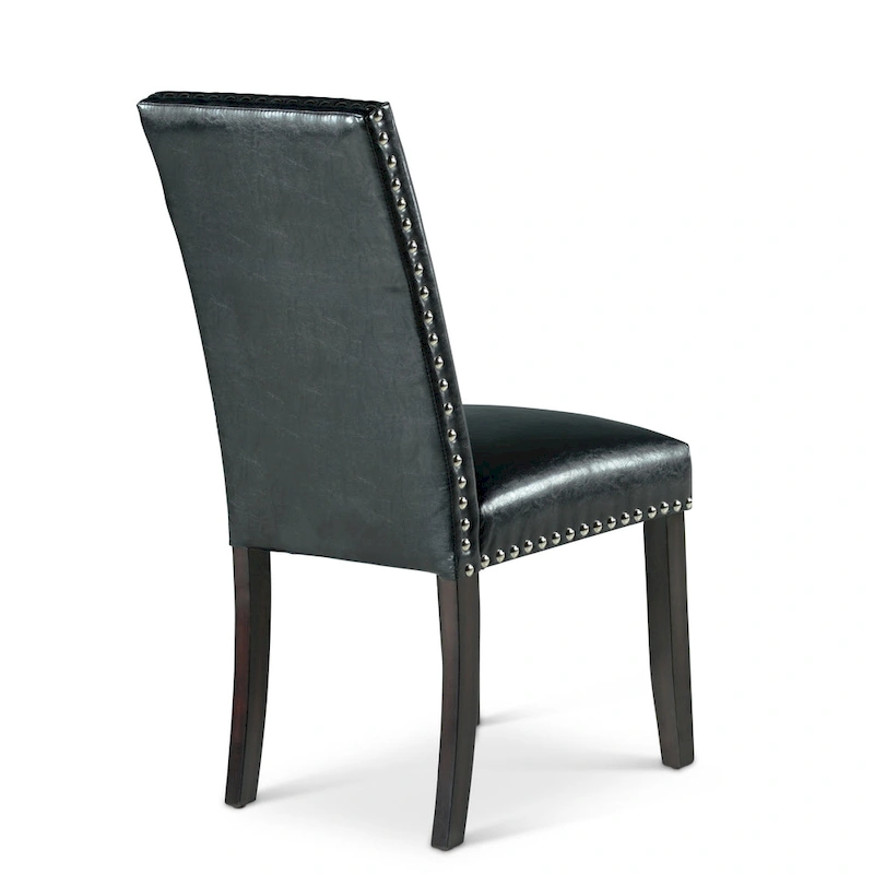 Steve Silver Winlock Faux Leather Dining Chair with Nailheads, Set of 2